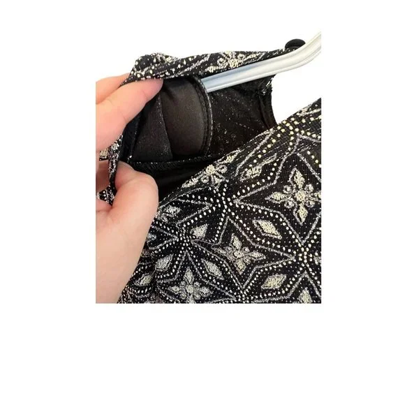 River Island sparkly cowl neck women's dress sz 8 NWT - Picture 2 of 5